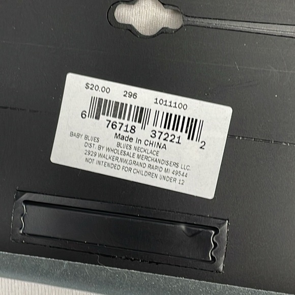 NWT Massini Multi Strand Beaded Necklace Gold Tone Aqua Blue - Picture 4 of 6